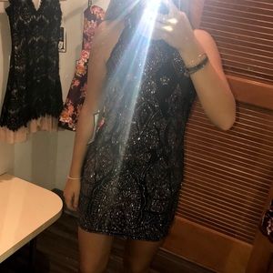 HOCO Dress! Dark Navy w/ a rose gold glitter!⭐️